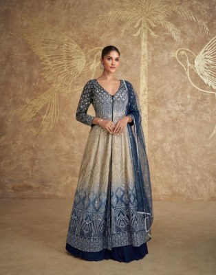 Sawaria by sayuri designer premium embroidered indo western gown catalogue gown catalogs