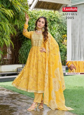 Sayesha vol 2 by Taniksh Cotton cambric printed fancy Anarkali suit catalogue at affordable rate fancy Anarkali suit catalogs