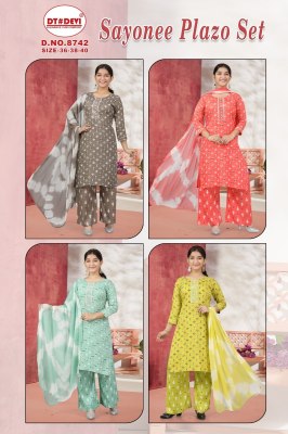 Sayonee by DNo 8742 Reyon printed Palazzo per collection at cheep price readymade suit catalogs