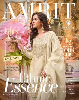 Sayuri Designer Amrit 4 Pcs Pure Viscos Simar Jacquard Silk Suit Set Wholesale Product Sayuri designer 