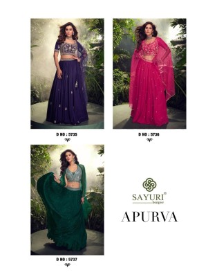 Sayuri Designer Apurva Design no 5735.5736.5737 Readymade Indo Western Gown Dress Wholesale  readymade suit catalogs