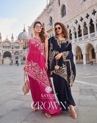 Sayuri Designer Crown Design No 10082 10083 10084  Latest Trendy Stylish Readymade Women Dress  Wholesale  wholesale catalogs