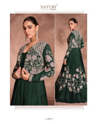 Sayuri Designer Mannat Catalog  Premium Chinon Silk Shrug Set with Embroidery Stitched Ethnic Wear Wholesale readymade suit catalogs