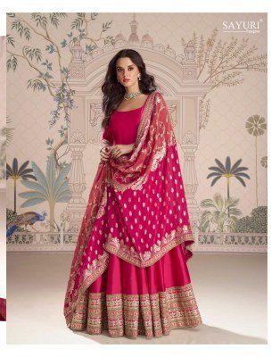 Sayuri Roshni Premium Silk Viscose Jacquard Gown with Embroidered Dupatta free size Wholesale Festive Wear readymade suit catalogs