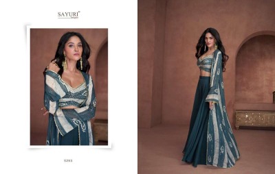 Sayuri designer Utsav free size full stitched crop top gown dress wholesaler  kurtis catalogs