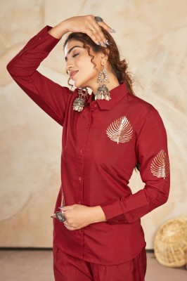 Seamore by Asopalav premium modal silk embroidered co ord set catalogue at low rate  Size wise Combo Set