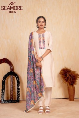 Seamore by Hetaali vol 2 elegant kurti pant and dupatta catalogue at amaviexpo readymade suit catalogs