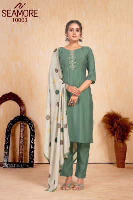 Seamore by Hetaali vol 2 elegant kurti pant and dupatta catalogue at amaviexpo readymade suit catalogs