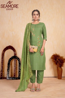 Seamore by Hetaali vol 2 exclusive designer kurti pant and dupatta catalogue at low rate Seamore