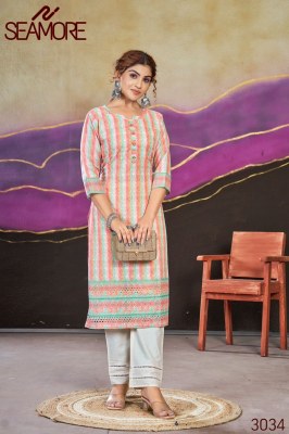 Seamore by bhoomi vol 2 poly cotton lakhnavi digital printed kurti catalogue at affordable rate kurtis catalogs