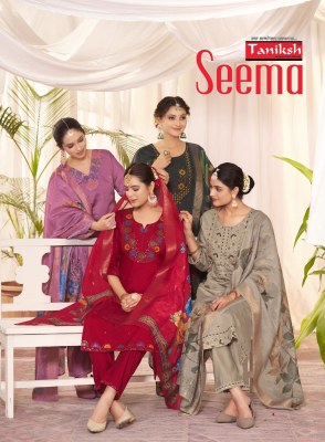 Seema vol 1 by Taniksh embroidered suit catalogue at affordable rate Taniksh