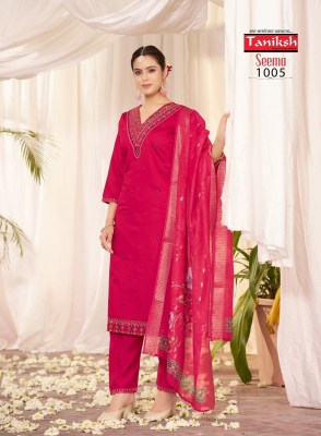 Seema vol 1 by Taniksh embroidered suit catalogue at affordable rate readymade suit catalogs