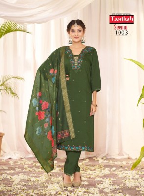 Seema vol 1 by Taniksh embroidered suit catalogue at affordable rate readymade suit catalogs