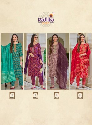 Seerat vol 8 by Radhika lifestyle Reyon capsual foil printed kurti pant and dupatta catalogue at amaviexpo readymade suit catalogs