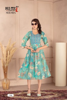 Seesha by Deecee Vatican Print Nyra style Sequence Kurti catalogue   kurtis catalogs