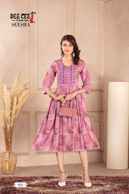 Seesha by Deecee Vatican Print Nyra style Sequence Kurti catalogue   kurtis catalogs