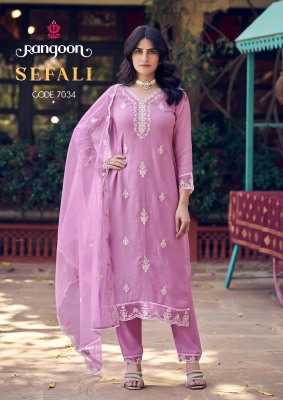 Sefali by Rangoon Viscose Khatli hanwork readymade suit at affordable rate  wholesale catalogs