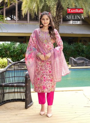 Selina vol 2 by Taniksh muslin printed readymade suit catalogfue at affordable rate readymade suit catalogs