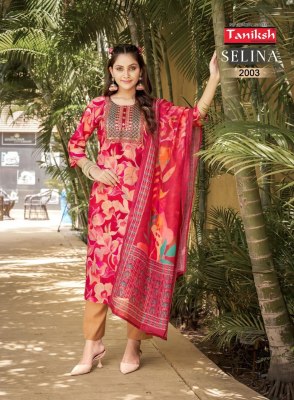 Selina vol 2 by Taniksh muslin printed readymade suit catalogfue at affordable rate readymade suit catalogs