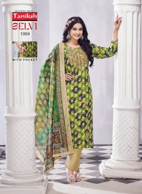 Selvi vol 2 by Taniksh reyon foil printed kurti pant and dupatta catalogue at affordable rate readymade suit catalogs