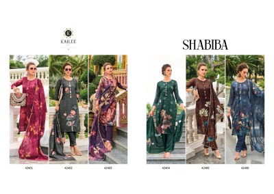 Shabiba by Kailee Fashion Viscorse printed handwork Readymade suit catalogue at low rate readymade suit catalogs