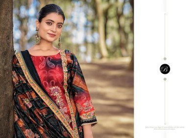 Shabnam by Belliza Pure Viscose Muslin digital printed handwork dress material catalogue at affordable rate  salwar kameez catalogs