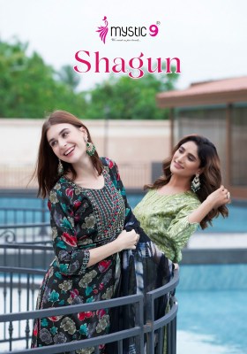 Shagun  vol 6 by Mystic 9 Premium capsual foil printed readymade suit catalogue Mystic 9