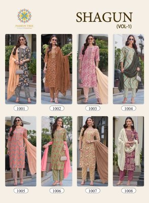 Shagun vol1 by Passion Tree straight kurti pant and dupatta catalogue   readymade suit catalogs