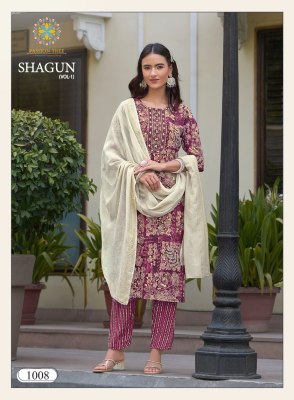 Shagun vol1 by Passion Tree straight kurti pant and dupatta catalogue   readymade suit catalogs