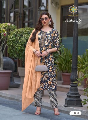 Shagun vol1 by Passion Tree straight kurti pant and dupatta catalogue   readymade suit catalogs