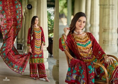 Shaheen vol 2 by Belliza pure viscose handwork unstitched suit collection with low rate   dress material catalogs