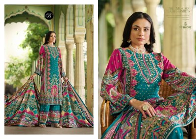 Shaheen vol 2 by Belliza pure viscose handwork unstitched suit collection with low rate   dress material catalogs