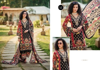 Shaheen vol 3 by Belliza Pure Viscorse reyon digital printed dress material catalogue with low price salwar kameez catalogs