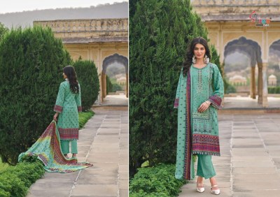 Shanaya by Shree fab pure cotton heavy embroidered unstitched suit catalogue at affordable rate salwar kameez catalogs