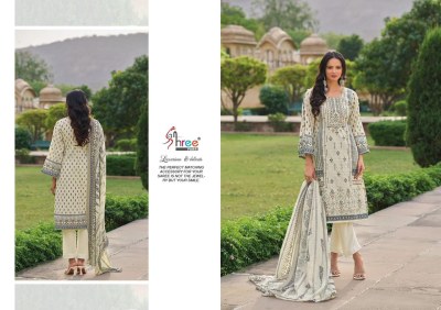 Shanaya by Shree fab pure cotton heavy embroidered unstitched suit catalogue at affordable rate salwar kameez catalogs