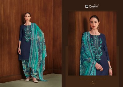 Shanaya by Zulfat fancy pure heavy jam cotton unstitched dress material catalogue at affordable rate salwar kameez catalogs