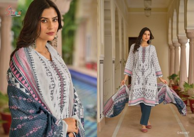 Shanaya vol 2 by shree fab pure cotton embroidered unstitched suit catalogue dress material catalogs