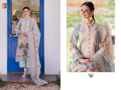 Sharaddha Designer Needle Wonder Vol 03 Unstitched Pure Cotton Embroidered Top  Solid Cotton Bottom And Cotton Chiffon Embroidery Dupatta Wholesale  dress material catalogs