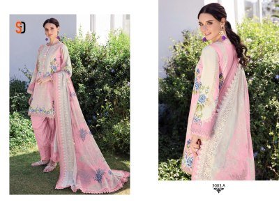 Sharaddha Designer Needle Wonder Vol 03 Unstitched Pure Cotton Embroidered Top  Solid Cotton Bottom And Cotton Chiffon Embroidery Dupatta Wholesale  dress material catalogs