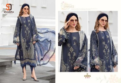 Sharaddha designer M print vol  15  lawn cotton patch work Pakistani suits collection  chiffon dupatta  pakistani suit catalogs