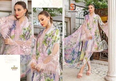 Sharaddha designer M print vol  15  lawn cotton patch work Pakistani suits collection  chiffon dupatta  pakistani suit catalogs