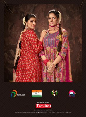 Sharnam vol 3 by taniksh heavy reyon foil print readymade suit catalogue at affordable rate readymade suit catalogs