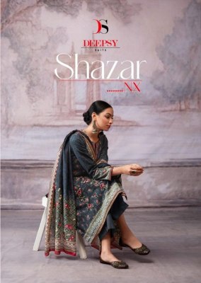 Shazar nx by deepsy suits pure cotton with heavy embroidered dress material catalogue Deepsy suits