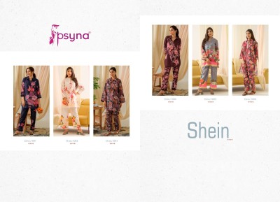 Shein vol 2 by Psyna fancy printed ultimate Co ord set catalogue   Size wise Combo Set