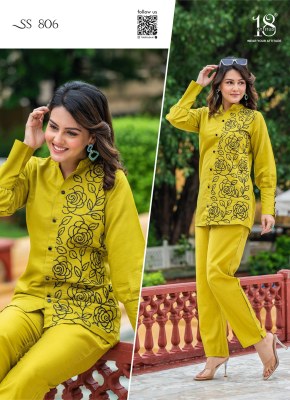 Sho Shaa vol 8 by 18 Attitude premium Designer Co Ord set collection at affordable rate Size wise Combo Set