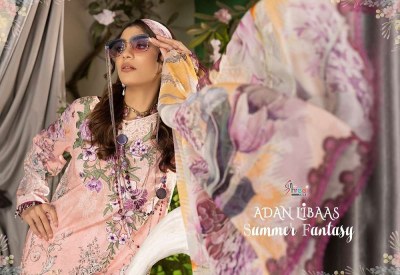 Shree Fab Adan Libaas Summer Fantasy Pure Cotton Embordered Patch Work Pakistani Suits catalogue wholesale rate  pakistani suit catalogs