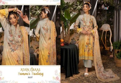 Shree Fab Adan Libaas Summer Fantasy Pure Cotton Embordered Patch Work Pakistani Suits catalogue wholesale rate  pakistani suit catalogs