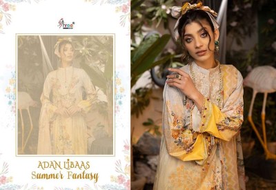 Shree Fab Adan Libaas Summer Fantasy Pure Cotton Embordered Patch Work Pakistani Suits catalogue wholesale rate  pakistani suit catalogs