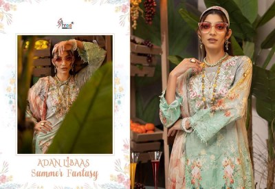 Shree Fab Adan Libaas Summer Fantasy Pure Cotton Embordered Patch Work Pakistani Suits catalogue wholesale rate  pakistani suit catalogs