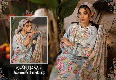 Shree Fab Adan Libaas Summer Fantasy Pure Cotton Embordered Patch Work Pakistani Suits catalogue wholesale rate  pakistani suit catalogs